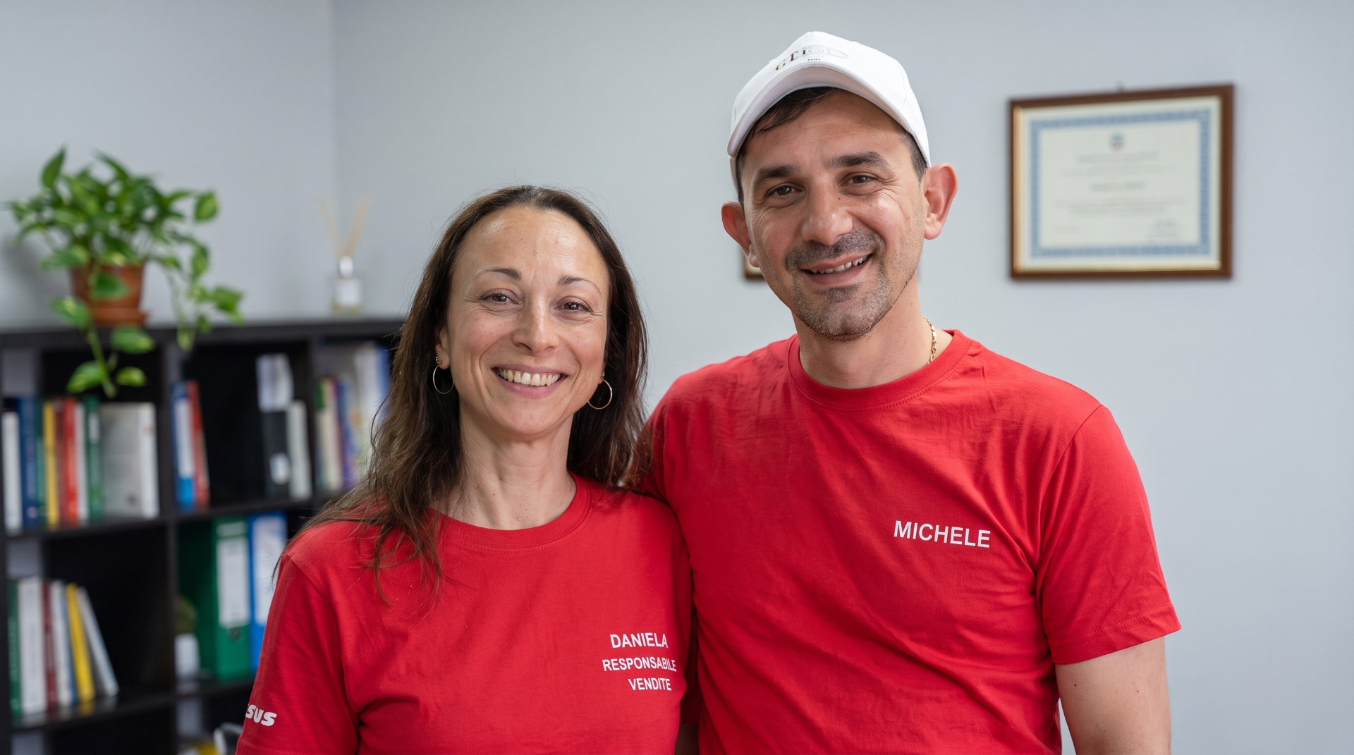 Michele e Daniela Paduano, titolari di Elettrodomestici Paduano a Boscoreale